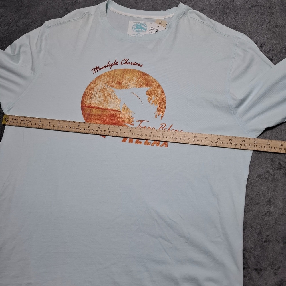 Tommy Bahama Men’s Relax Moonlight Grafic Long Sleeve Cotton Tee Shirt XL NWT - Picture 11 of 14